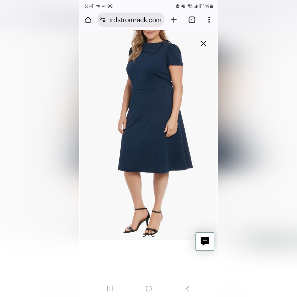 London Times Navy Dress 14W
